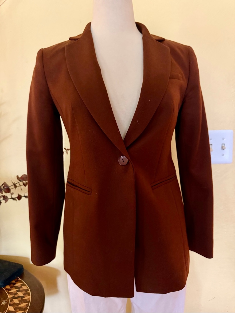 Pendleton Chocolate Brown Single-Button Women's Blazer